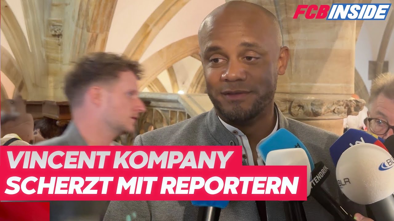 Kompany scherzt mit Reportern: „Alle hier wären mit nach Ibiza geflogen!“