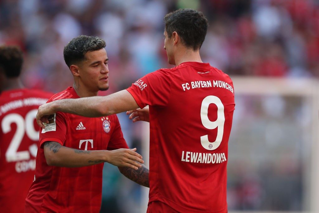 Coutinho und Robert Lewandowski