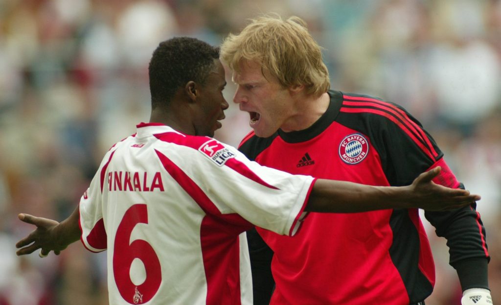 Oliver Kahn und Andrew Sinkala