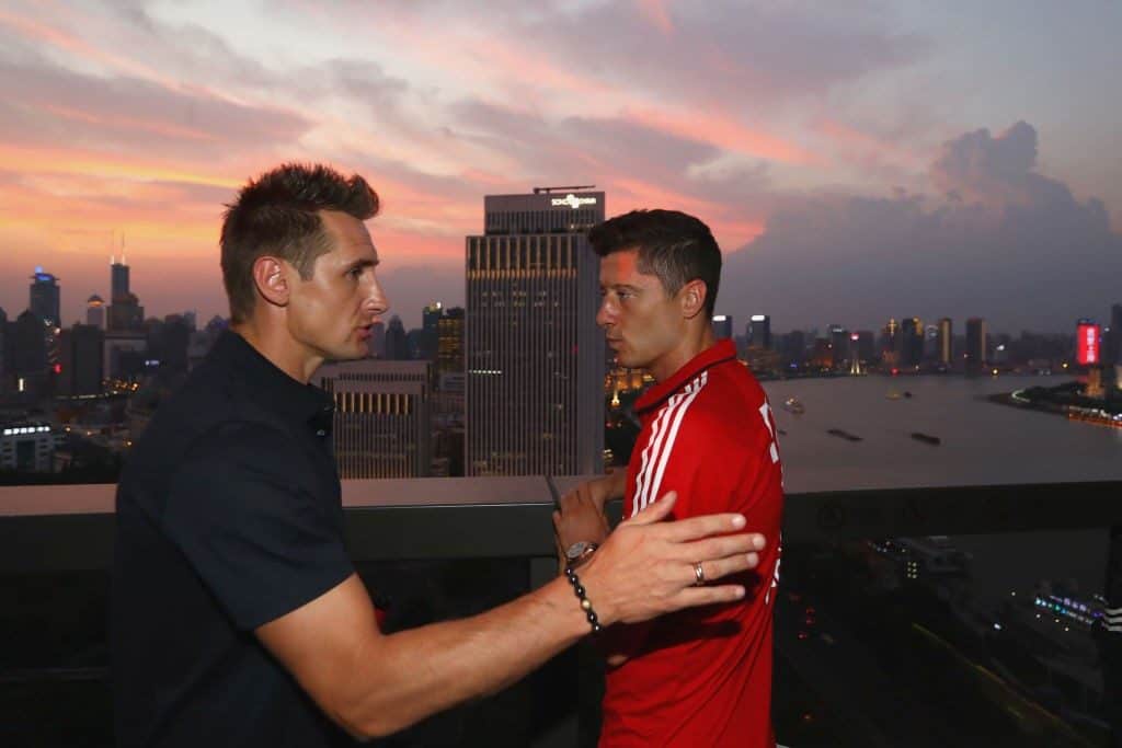 Miroslav Klose und Robert Lewandowski