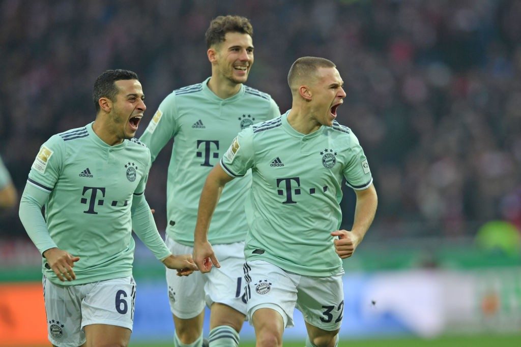 Leon Goretzka, Joshua Kimmich und Thiago