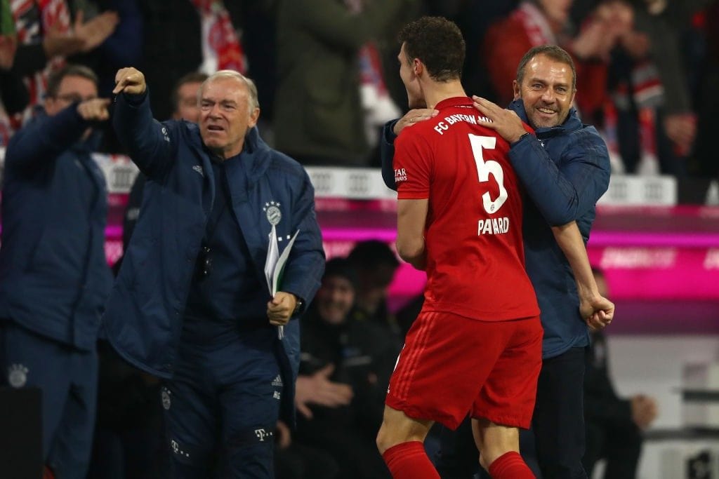 Hansi Flick und Benjamin Pavard