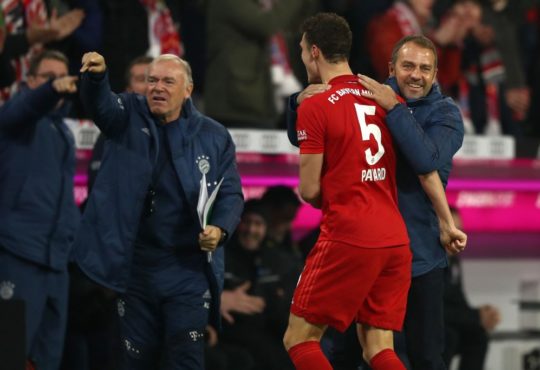 Hansi Flick und Benjamin Pavard