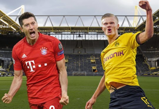 Robert Lewandowski und Erling Haaland