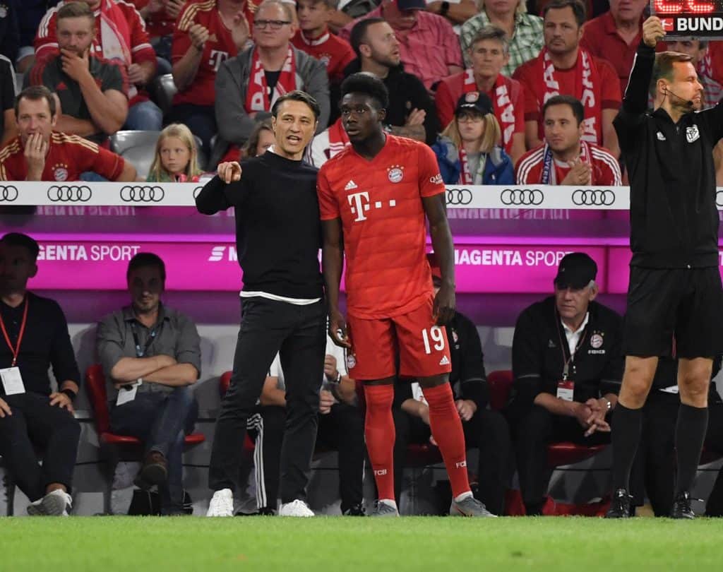 Niko Kovac und Alphonso Davies