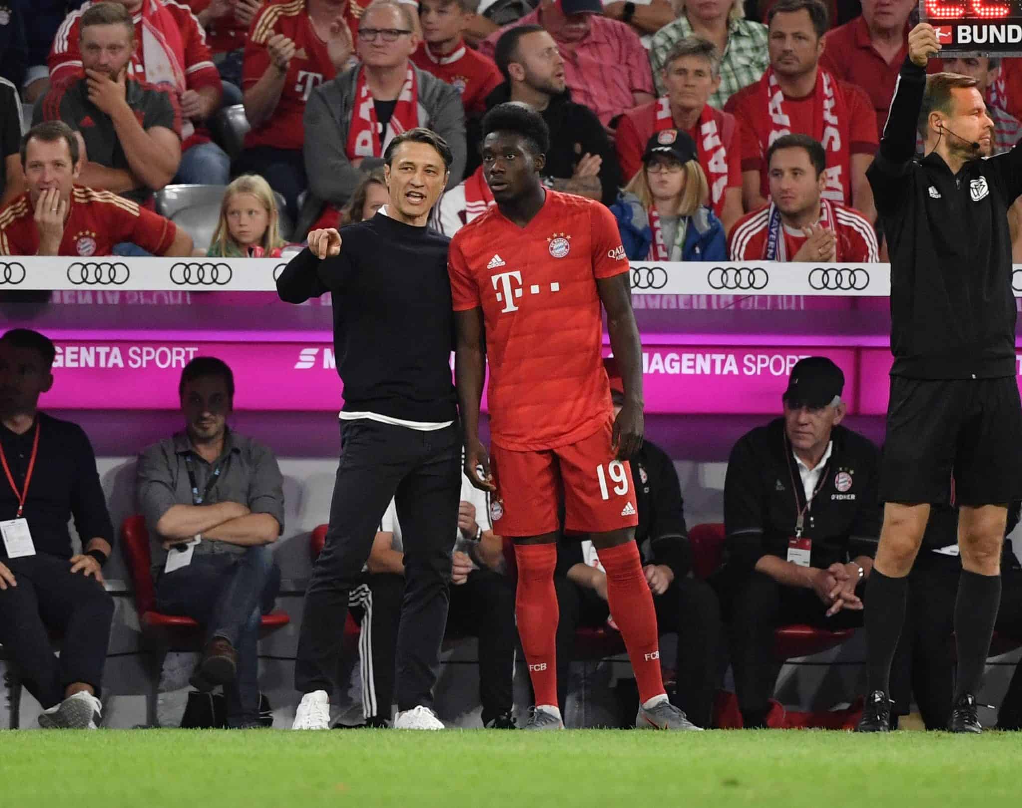Niko Kovac und Alphonso Davies