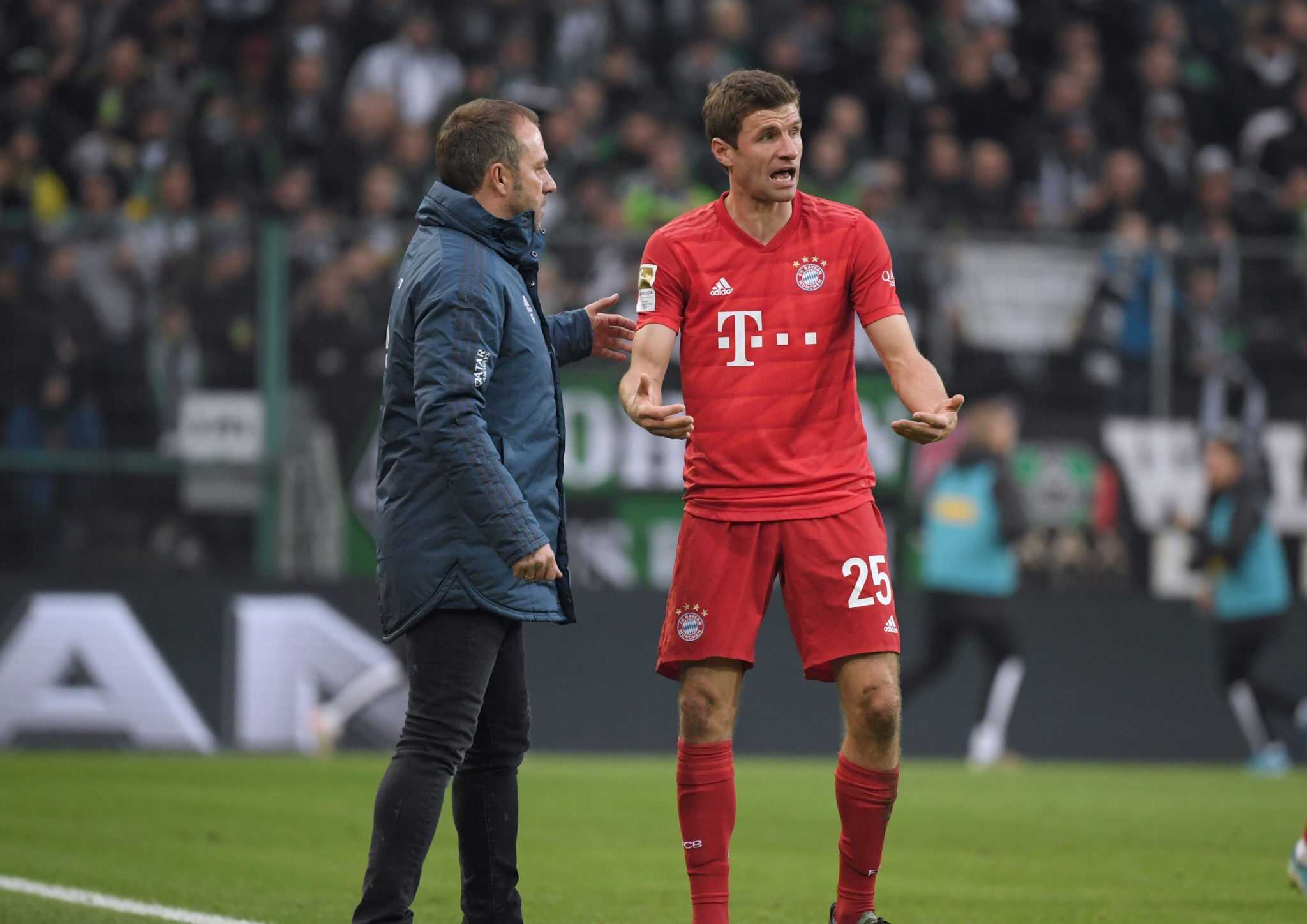 Hansi Flick und Thomas Müller