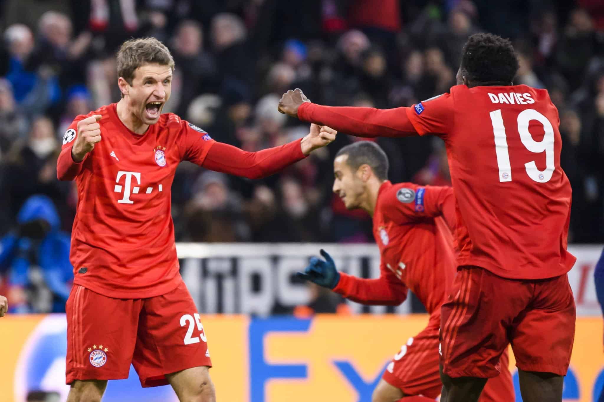 Thomas Müller und Alphonso Davies