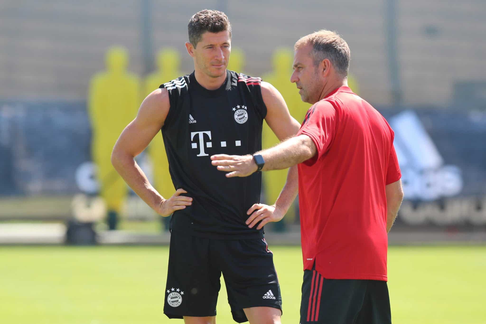 Hansi Flick und Robert Lewandowski