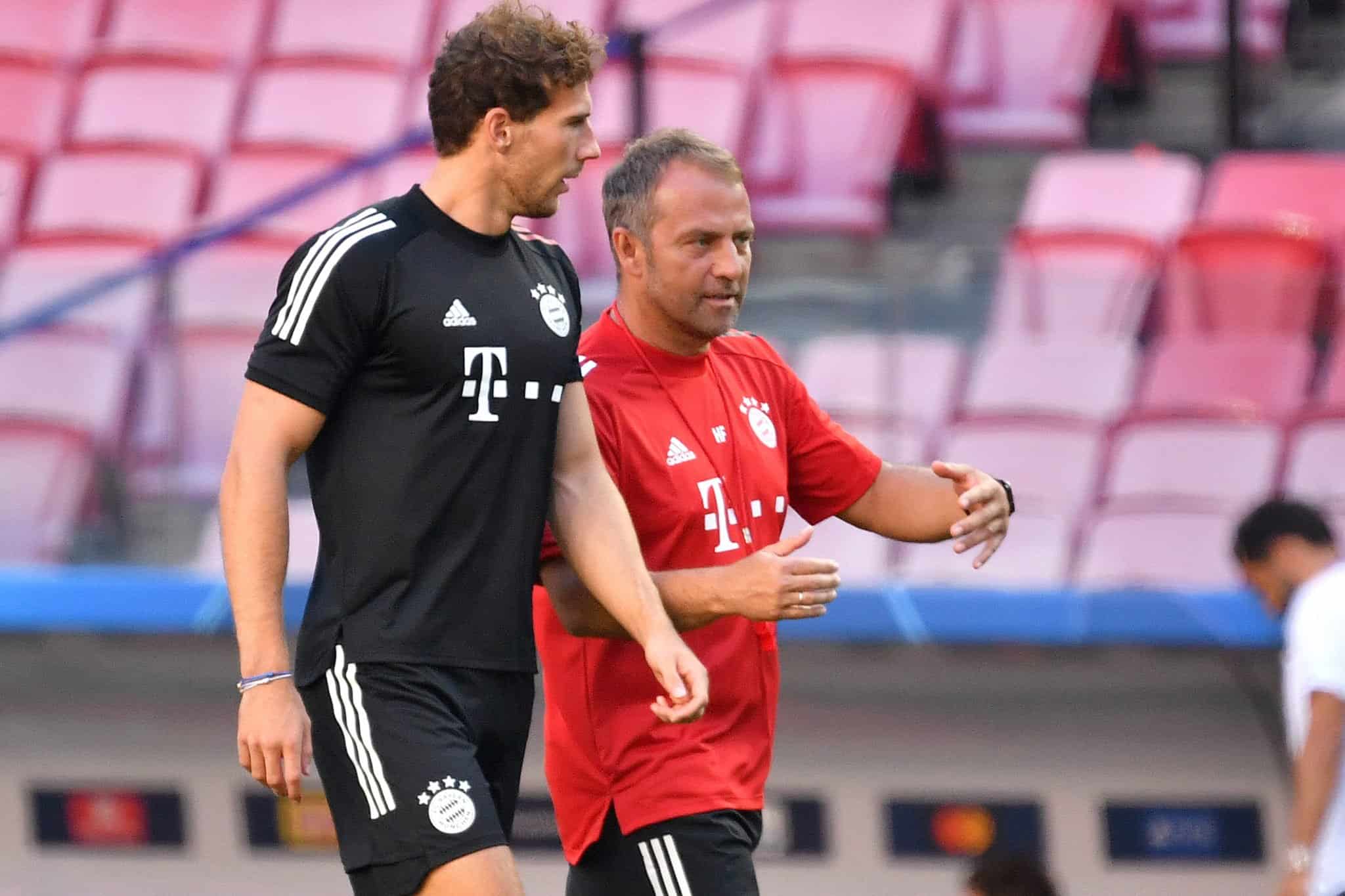 Hansi Flick und Leon Goretzka