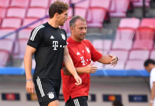 Hansi Flick und Leon Goretzka