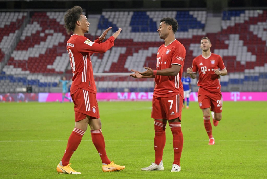 Leroy Sane und Serge Gnabry