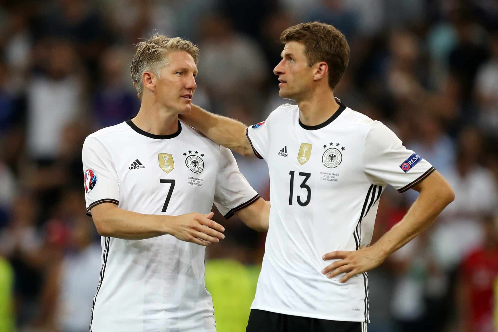 Thomas Müller und Bastian Schweinsteiger