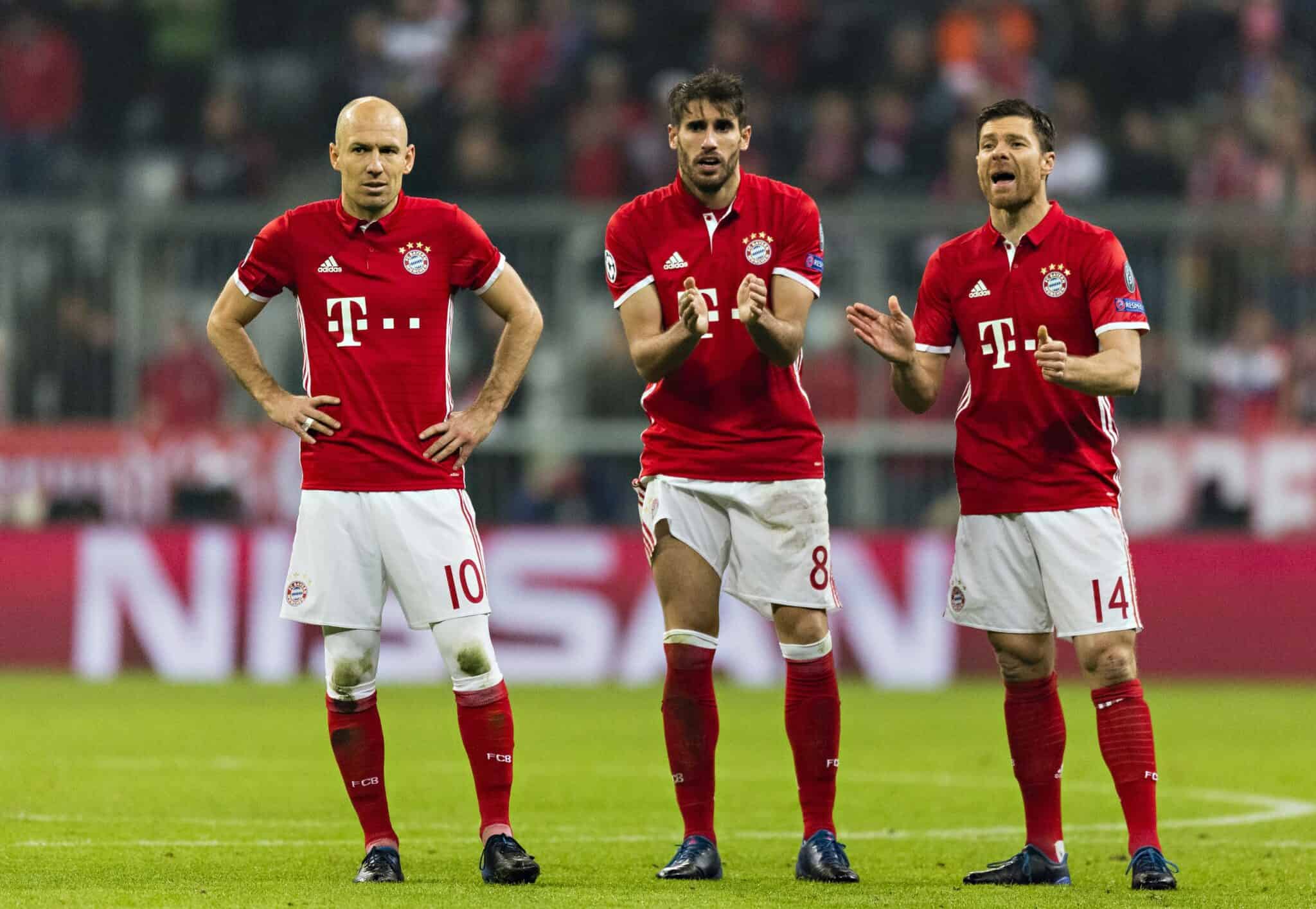 Arjen Robben, Javi Martinez und Xabi Alonso