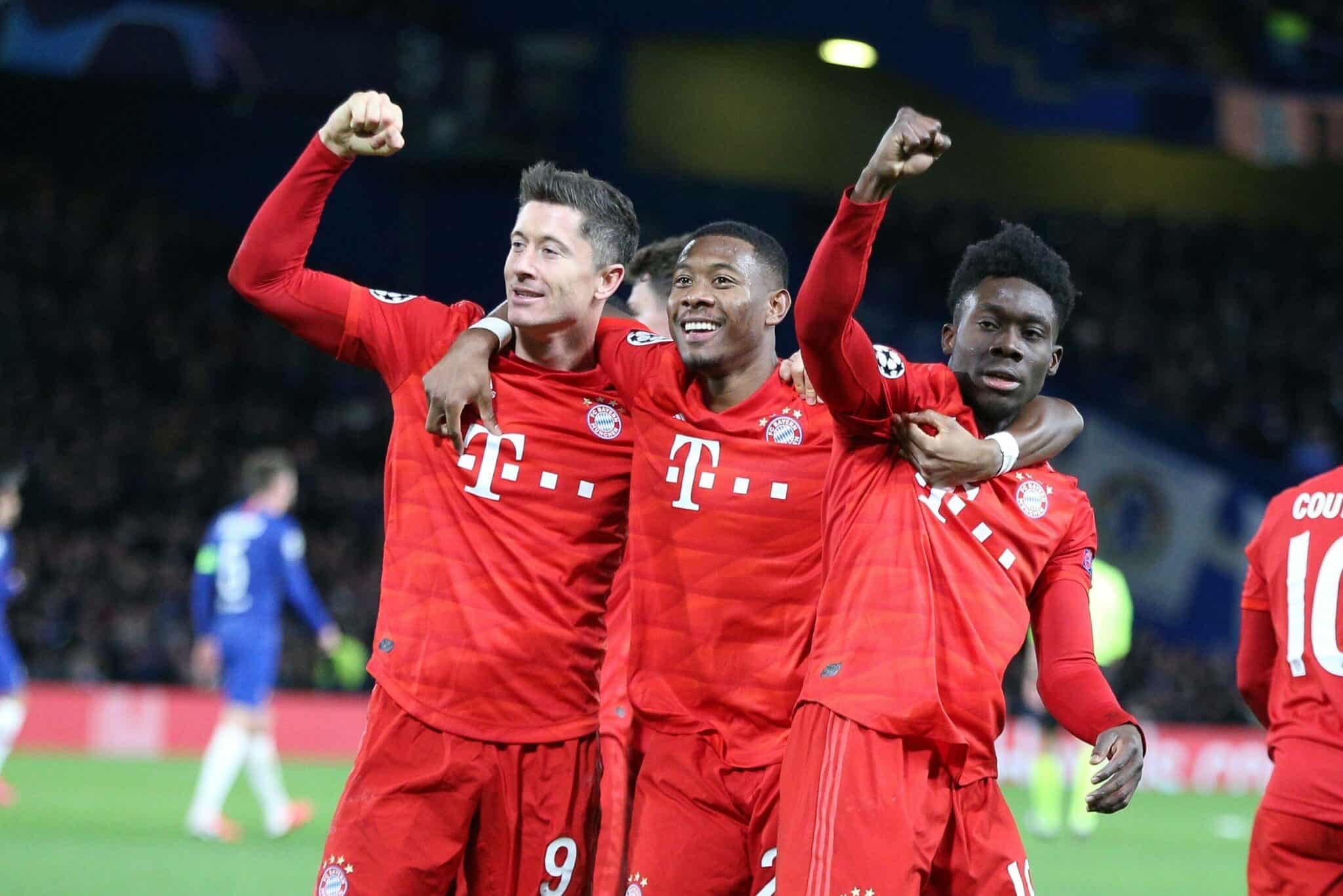 Lewandowski, Alaba und Davies