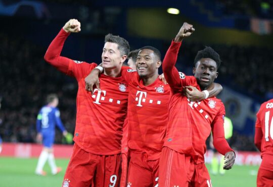 Lewandowski, Alaba und Davies