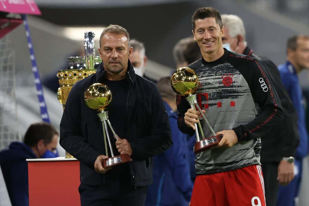 Hansi Flick und Robert Lewandowski