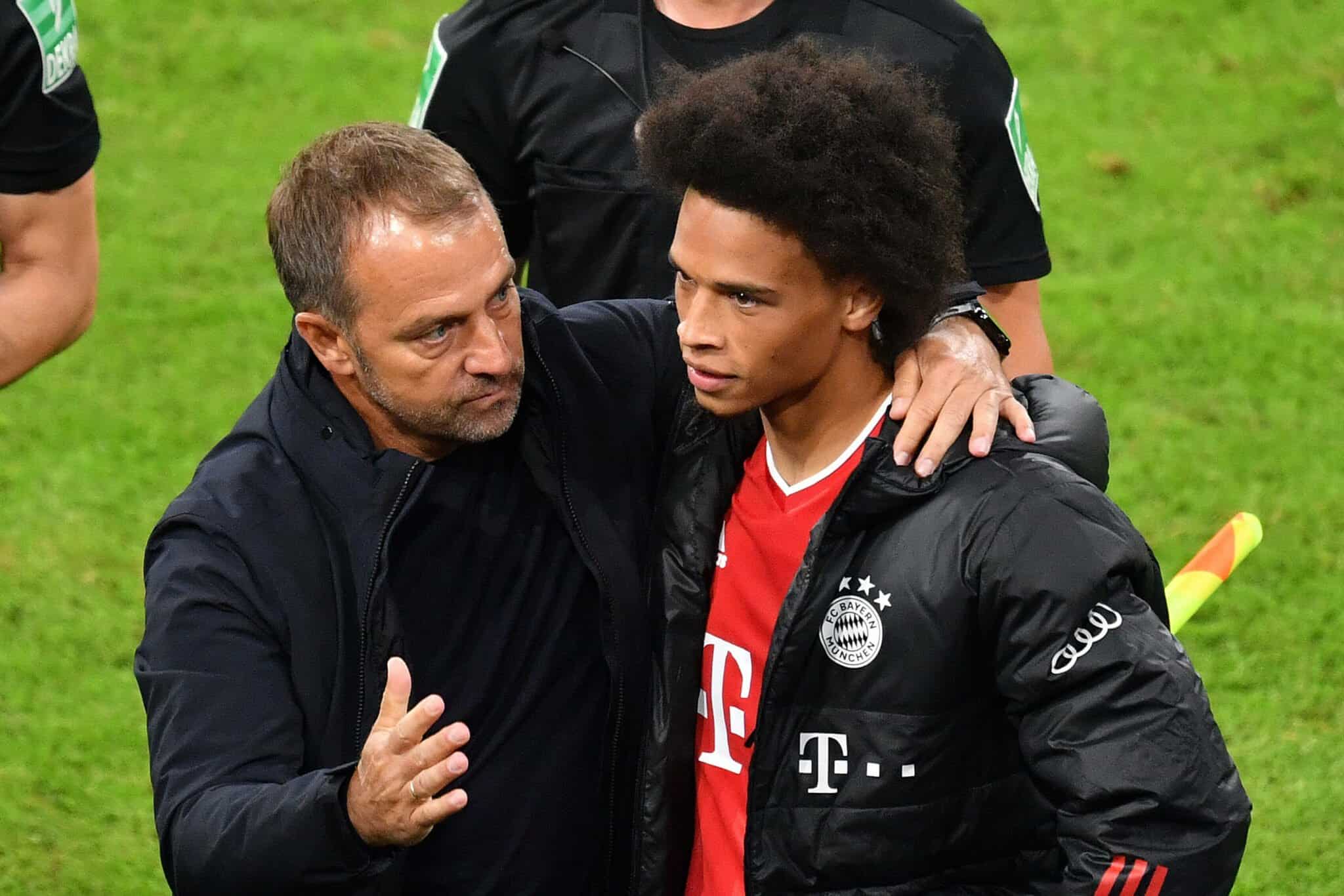 Hansi Flick und Leroy Sane