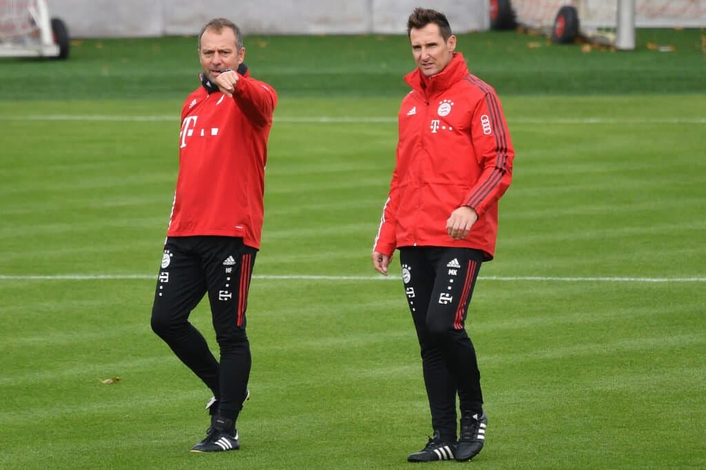 Hansi Flick und Miroslav Klose