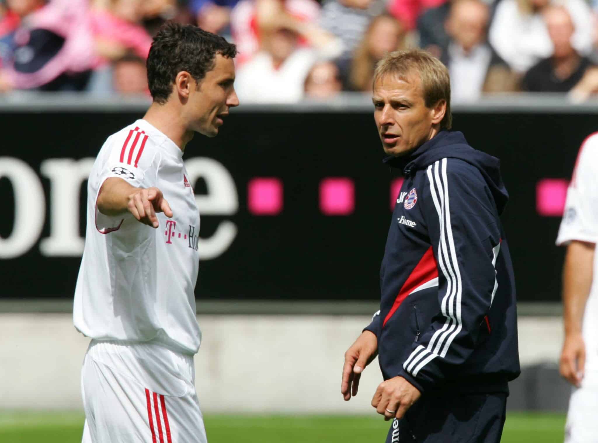 Mark van Bommel und Jürgen Klinsmann