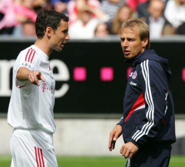 Mark van Bommel und Jürgen Klinsmann