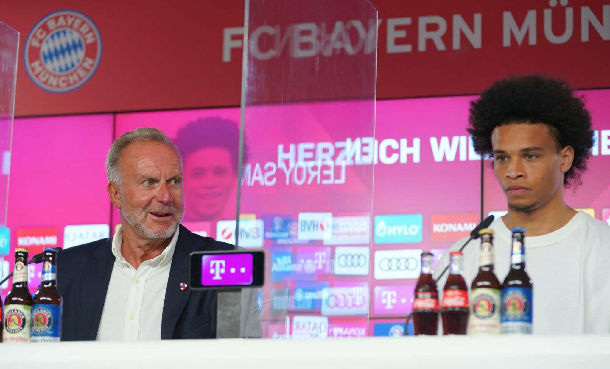 Karl-Heinz Rummenigge und Leroy Sane