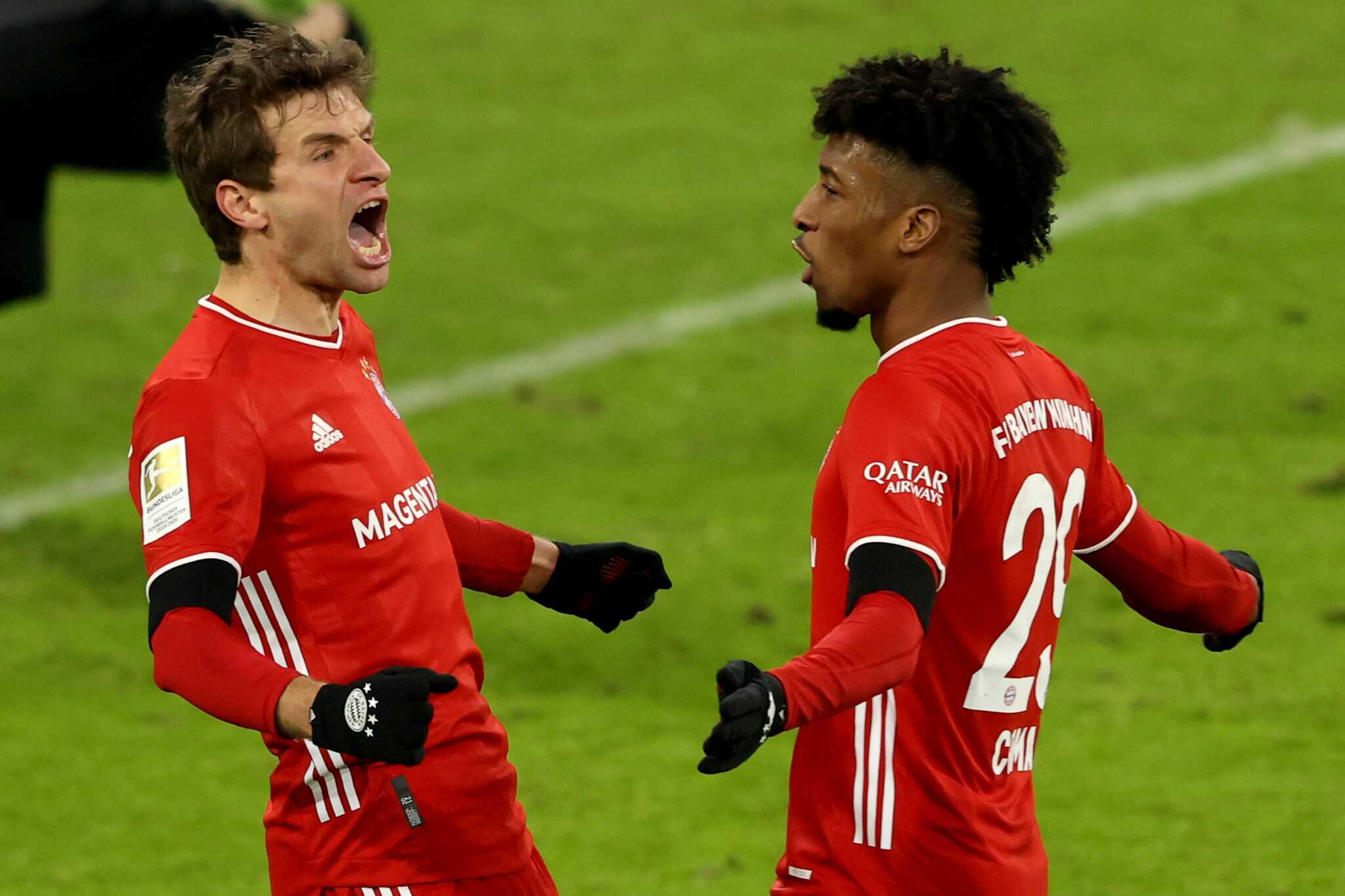 Thomas Müller und Kingsley Coman