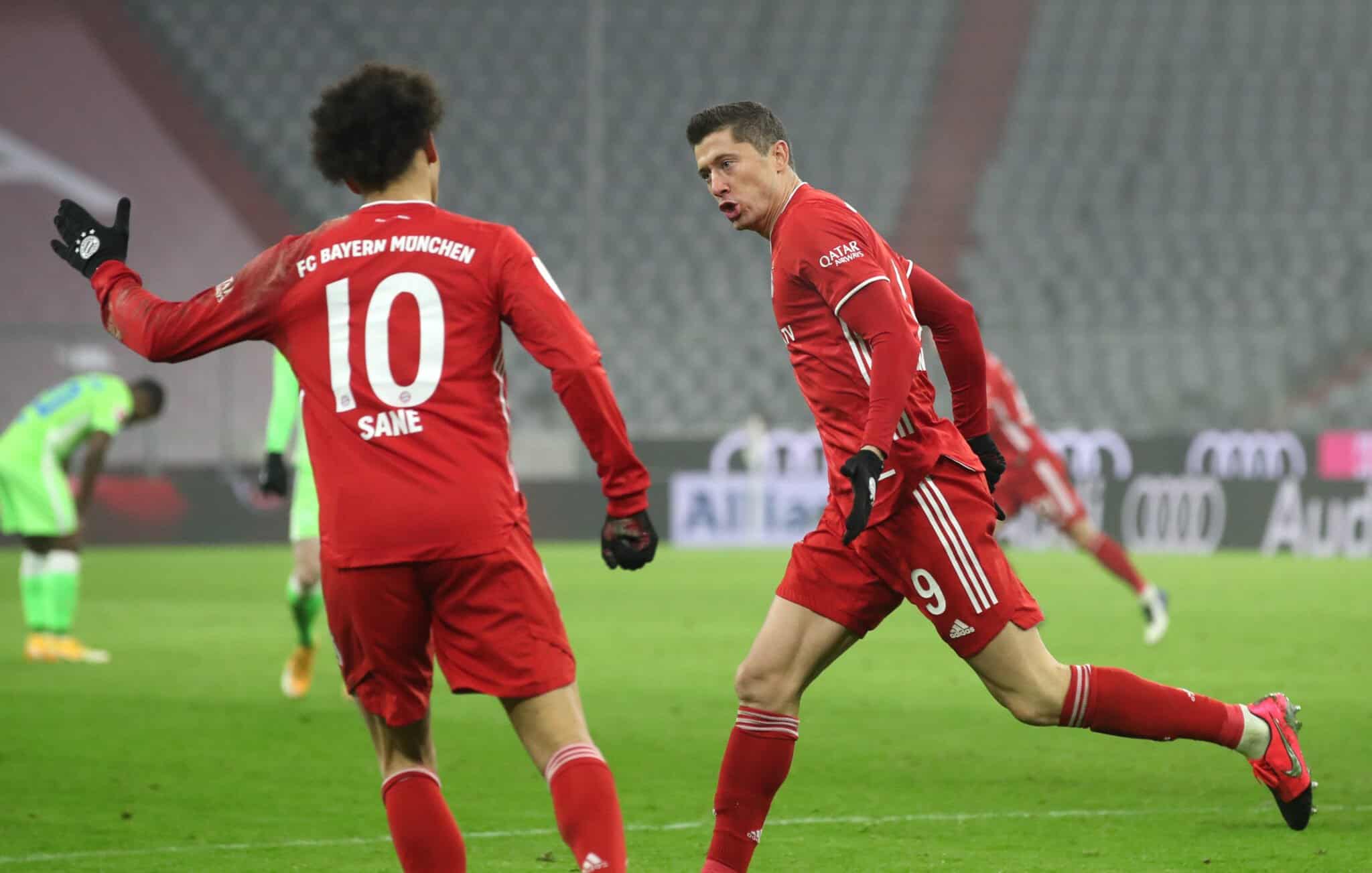 Robert Lewandowski und Leroy Sane
