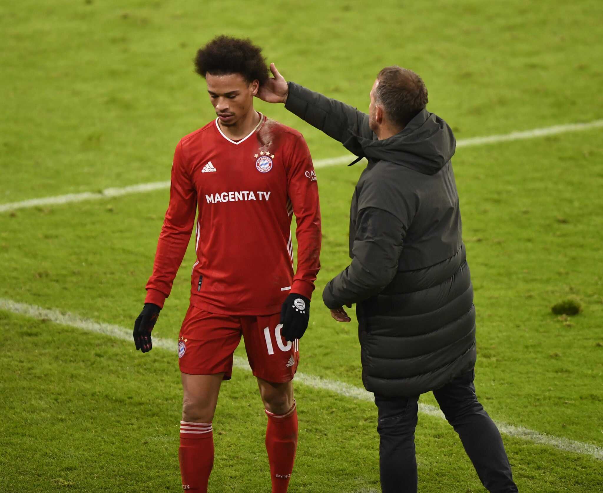 Leroy Sane und Hansi Flick