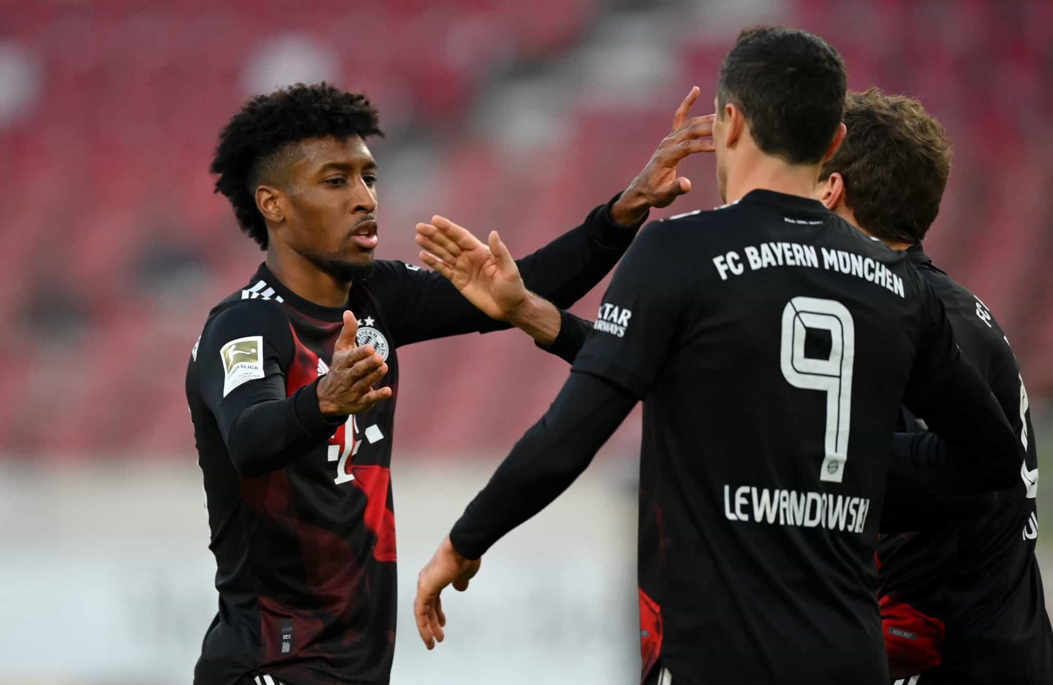 Kingsley Coman und Robert Lewandowski