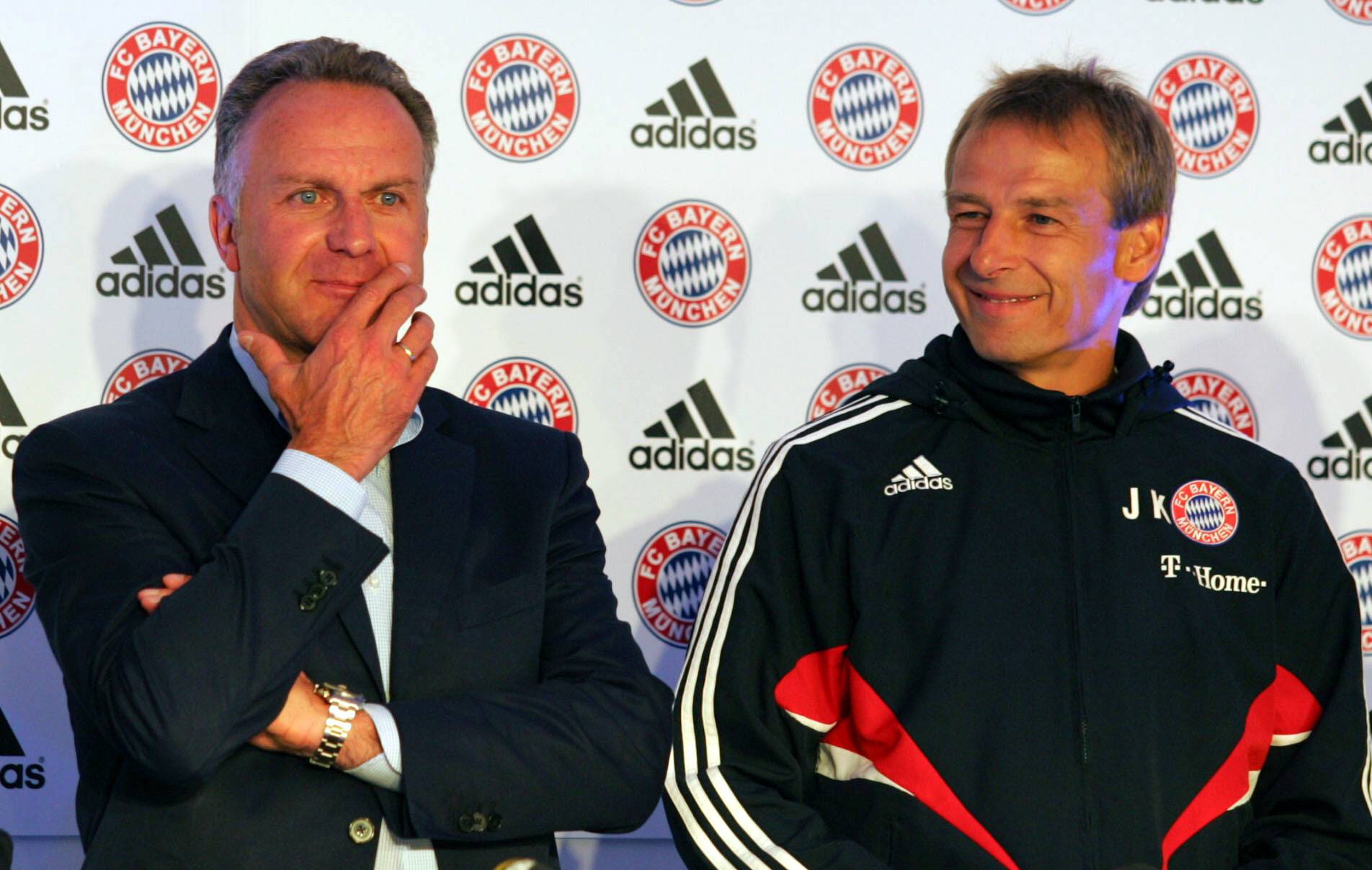 Jürgen Klinsmann und Karl-Heinz Rummenigge