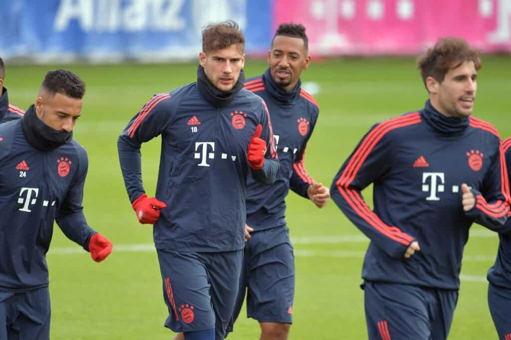 Leon Goretzka, Cornetin Tolisso und Javi Martinez