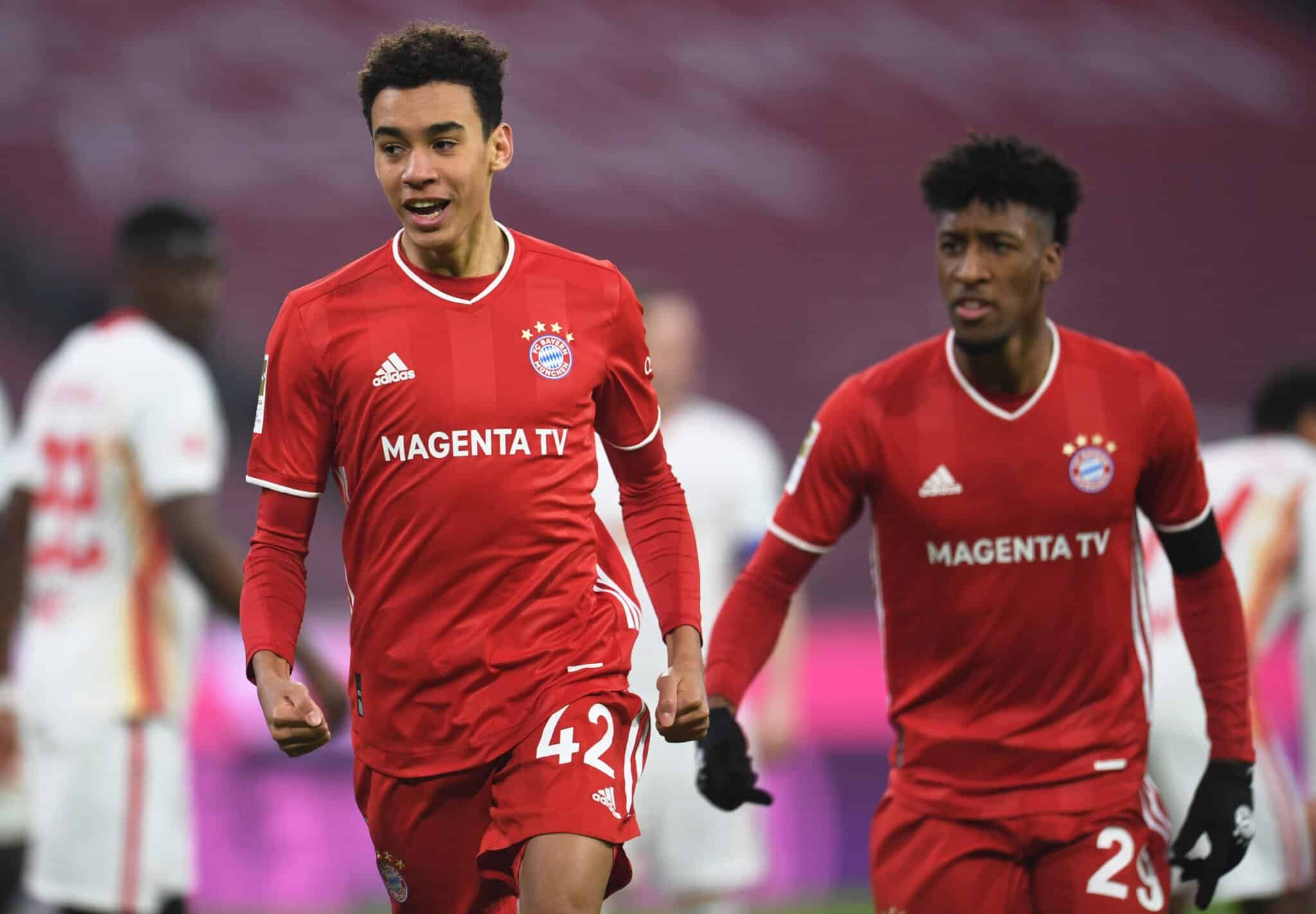 Jamal Musiala und Kingsley Coman