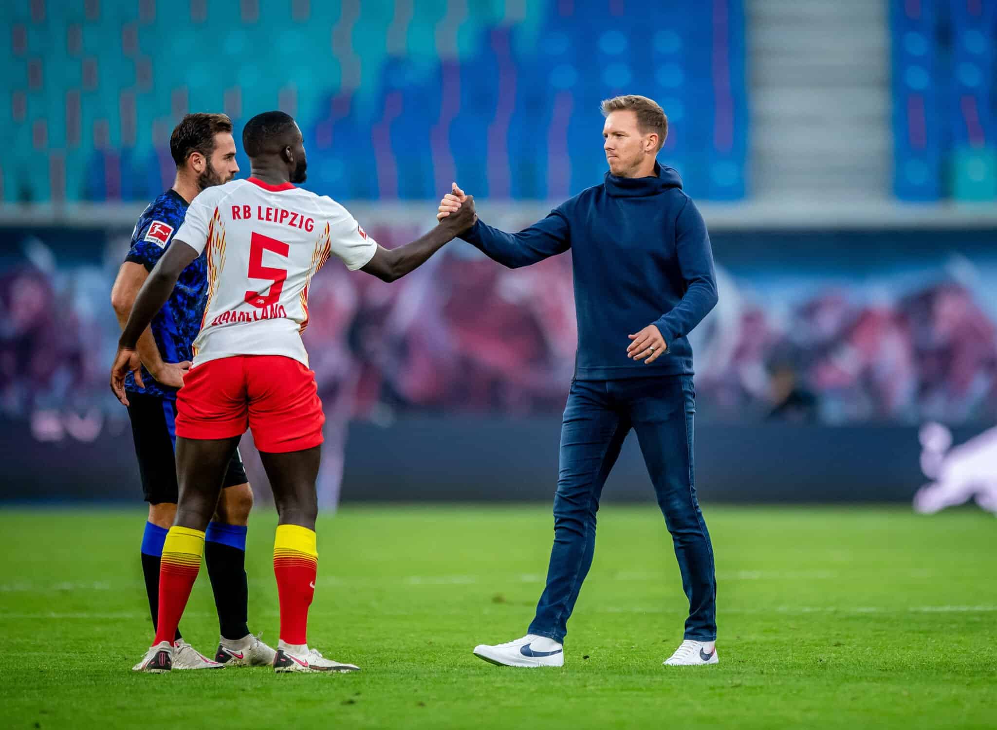 Upamecano und Nagelsmann