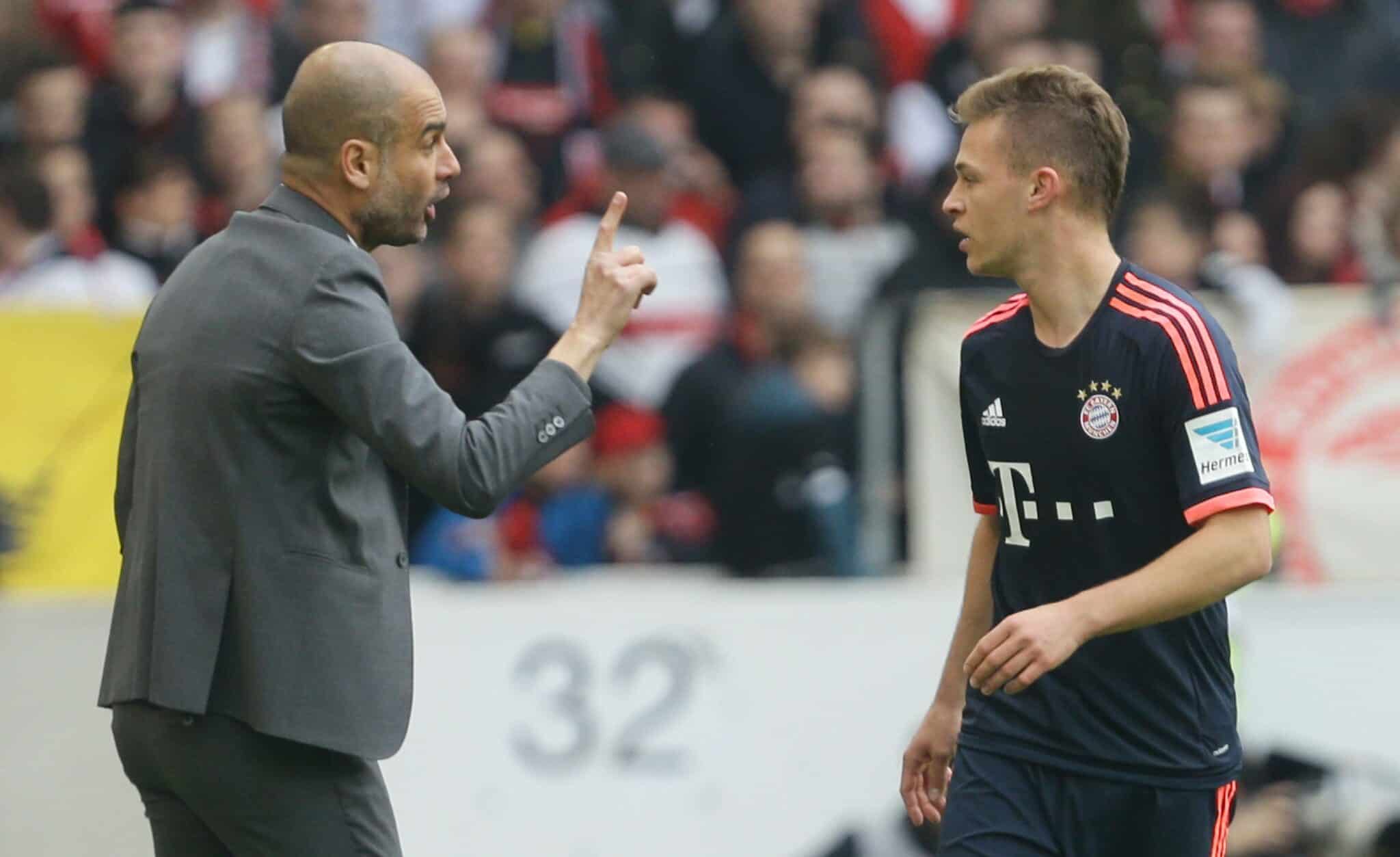 Pep Guardiola und Joshua Kimmich