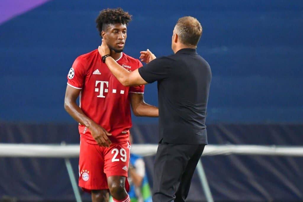 Hansi Flick und Kingsley Coman