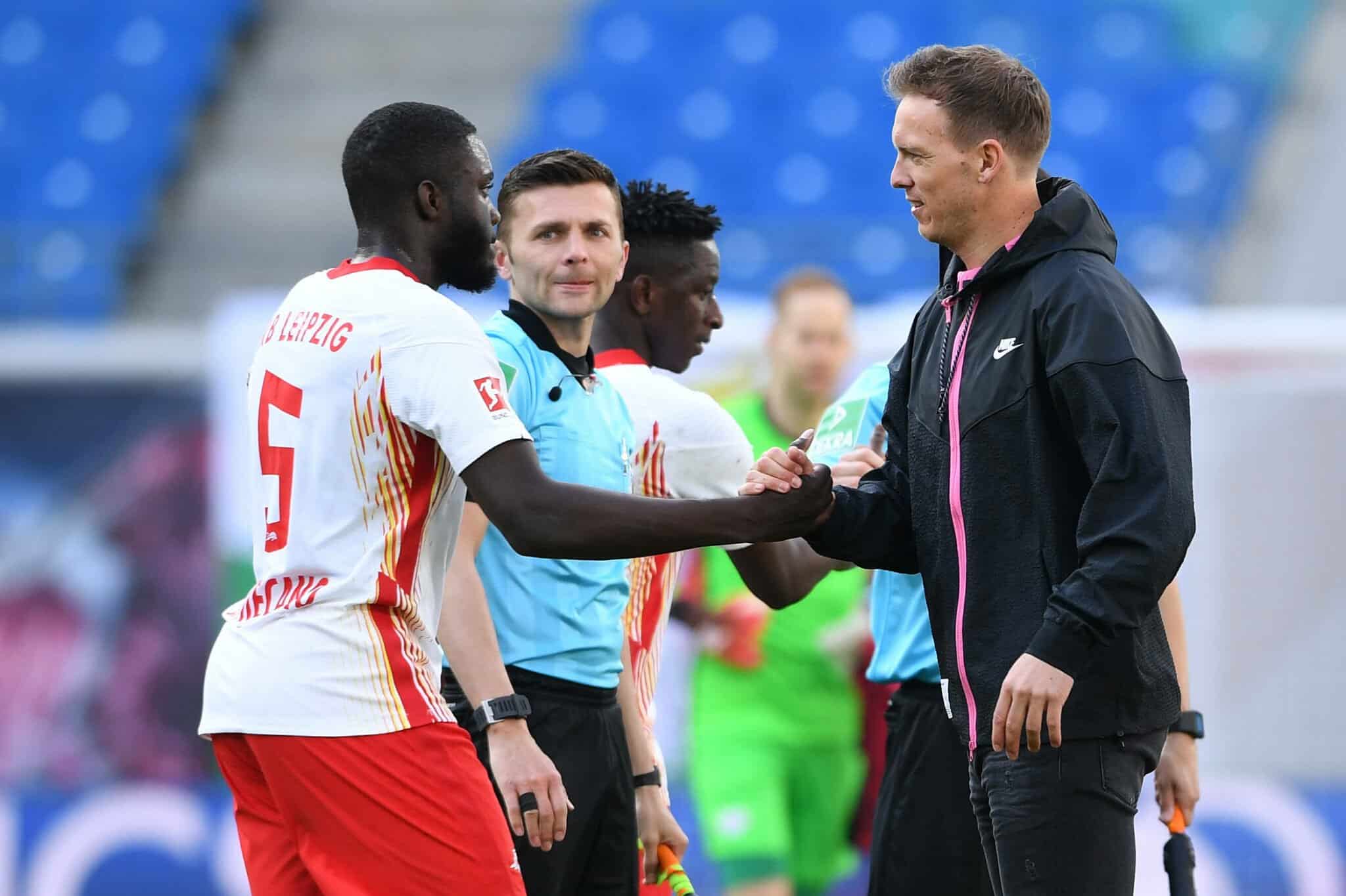 Julian Nagelsmann und Dayot Upamecano