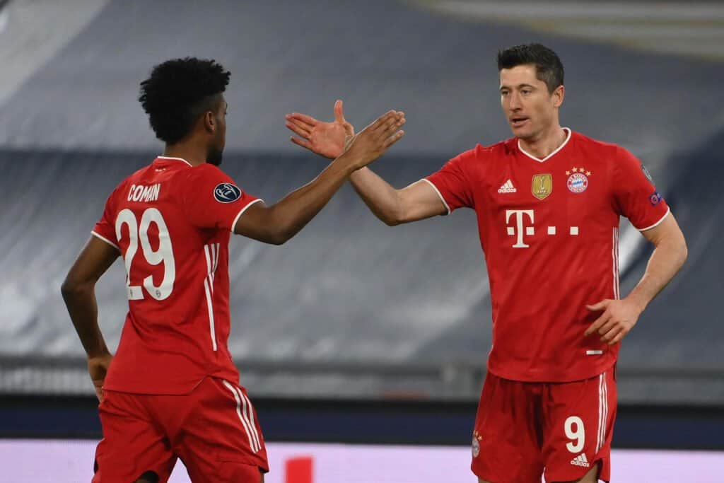 Robert Lewandowski und Kingsley Coman