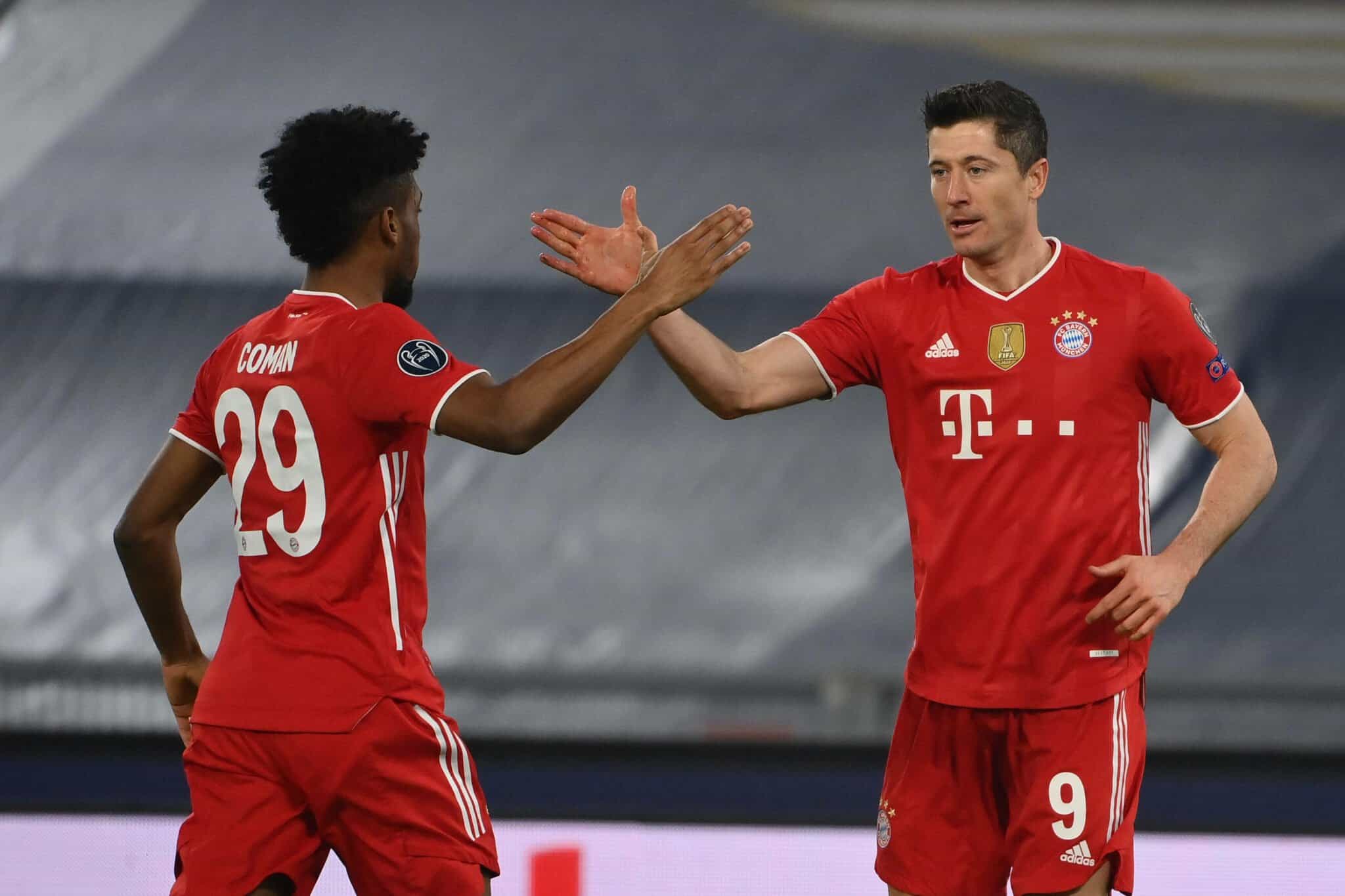 Robert Lewandowski und Kingsley Coman