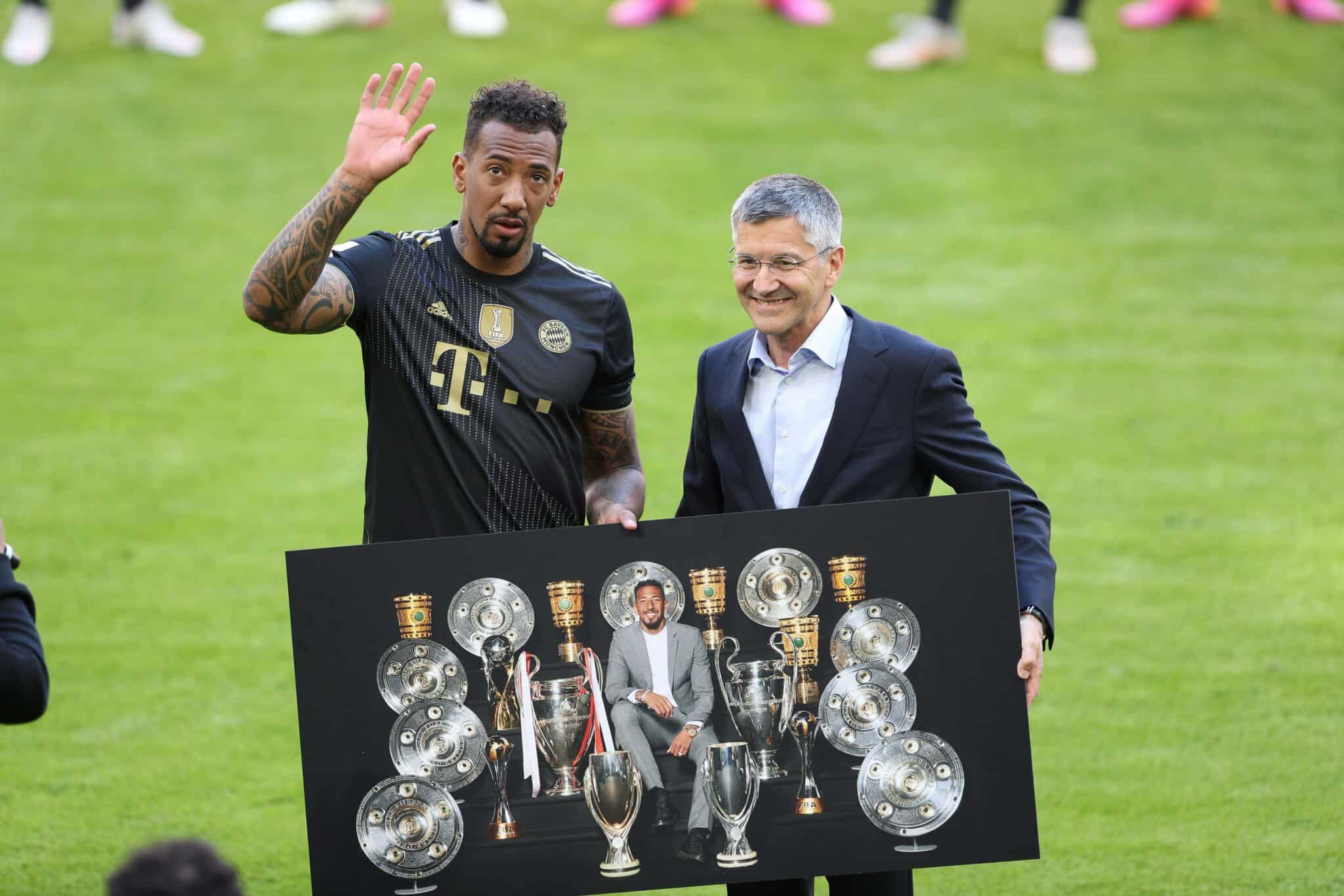 Jerome Boateng und Herbert Hainer