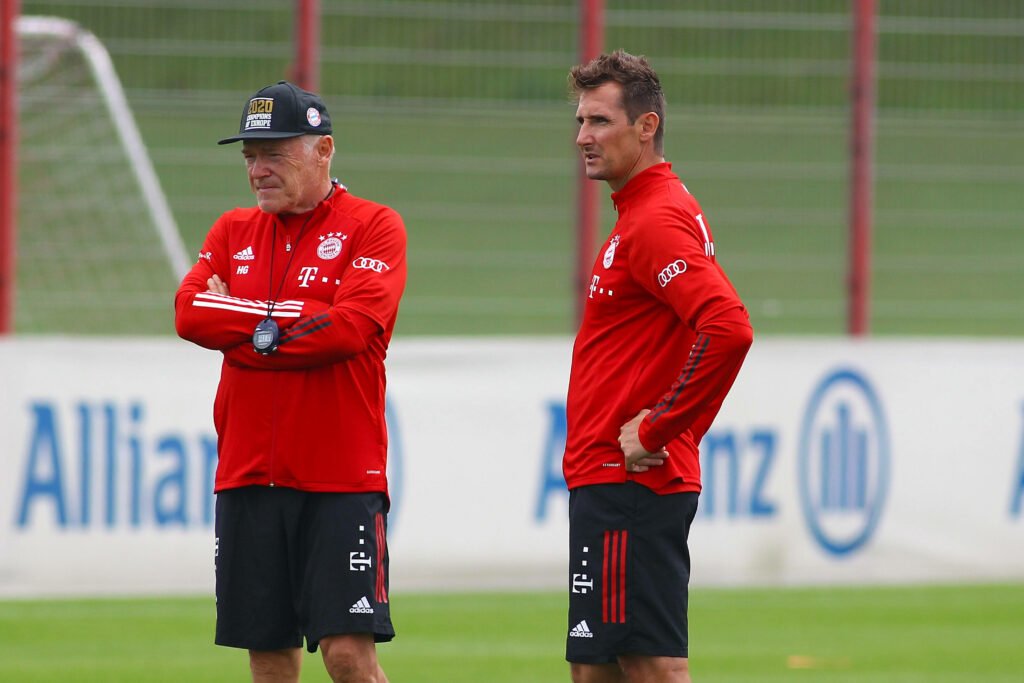 Hermann Gerland und Miroslav Klose