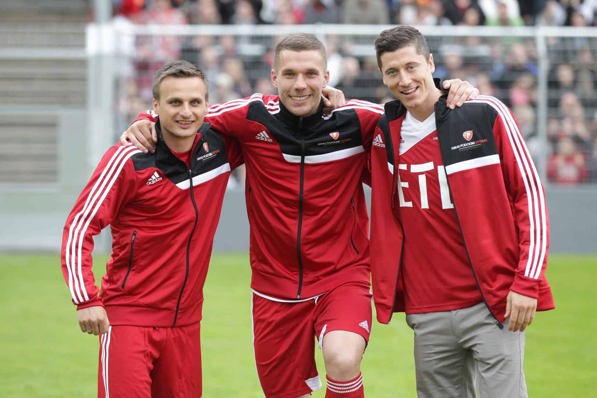 Lukas Podolski und Robert Lewandowski