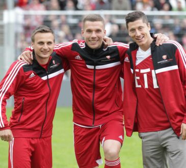 Lukas Podolski und Robert Lewandowski