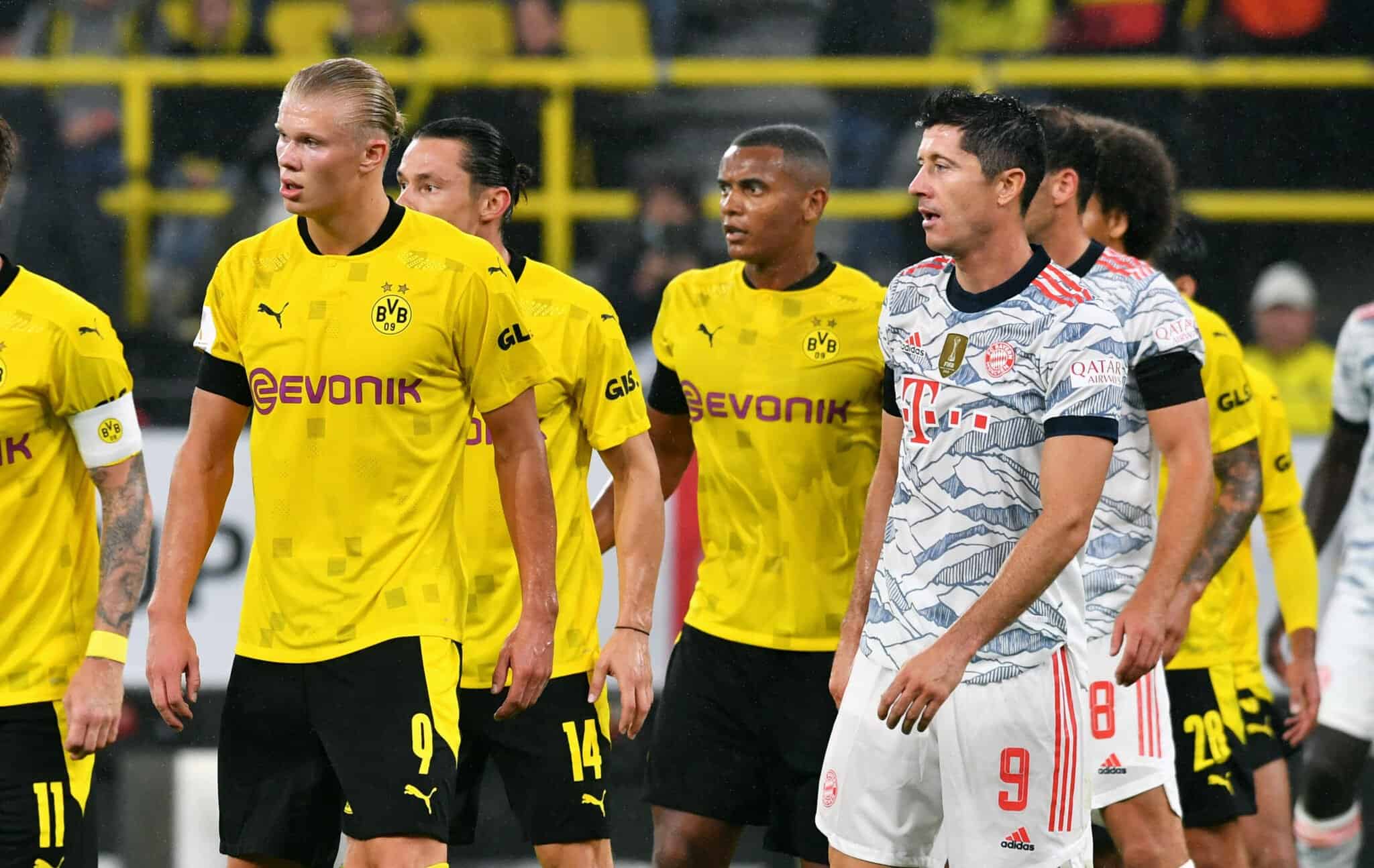 Robert Lewandowski und Erling Haaland