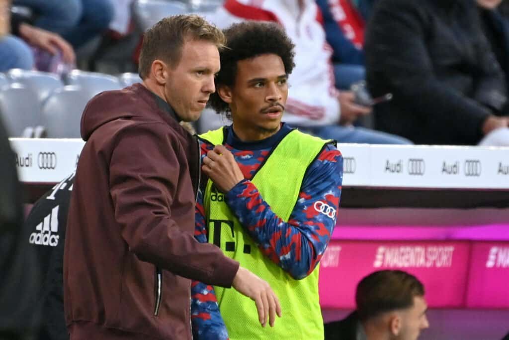 Julian Nagelsmann und Leroy Sane