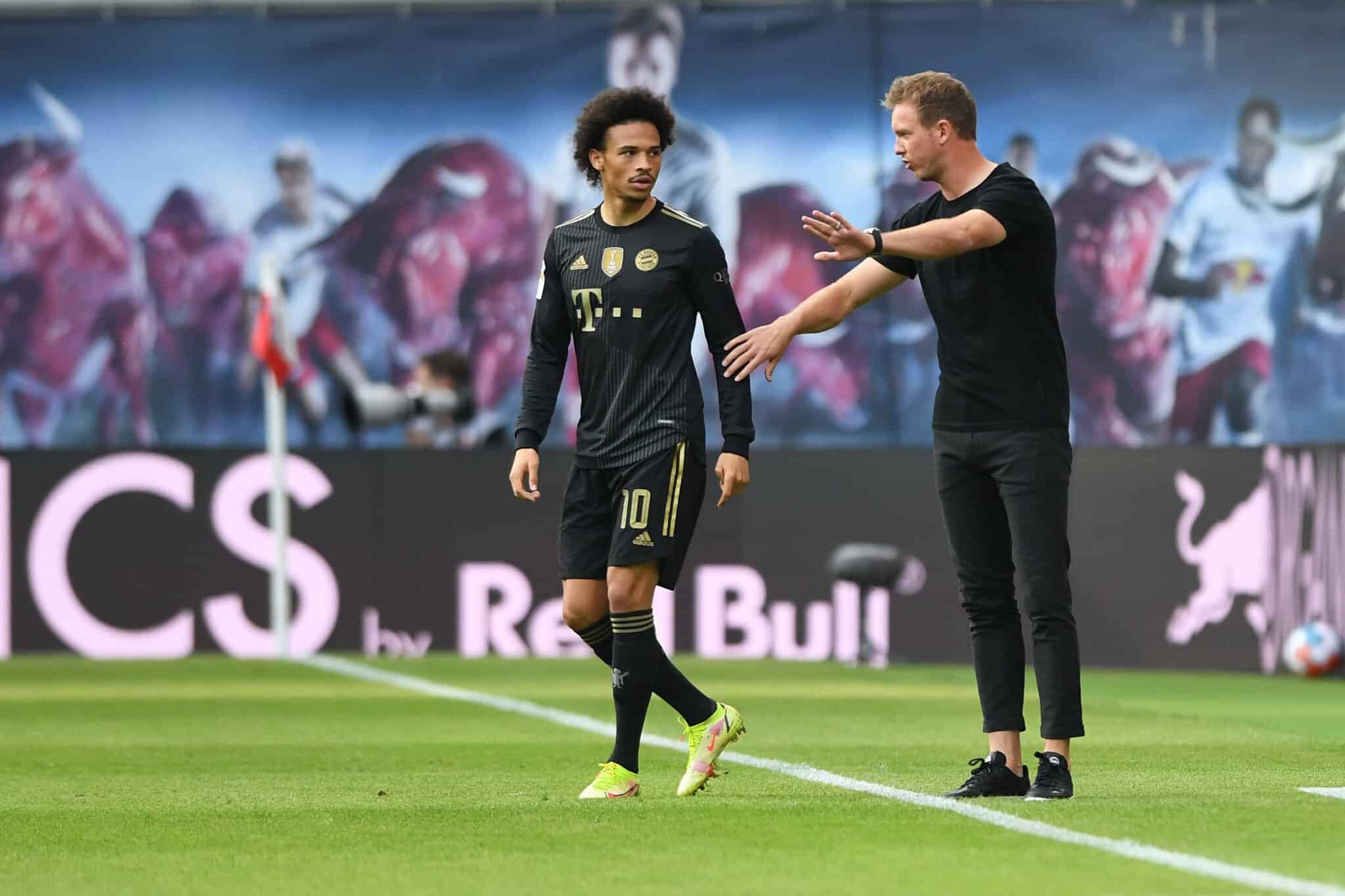Julian Nagelsmann und Leroy Sane