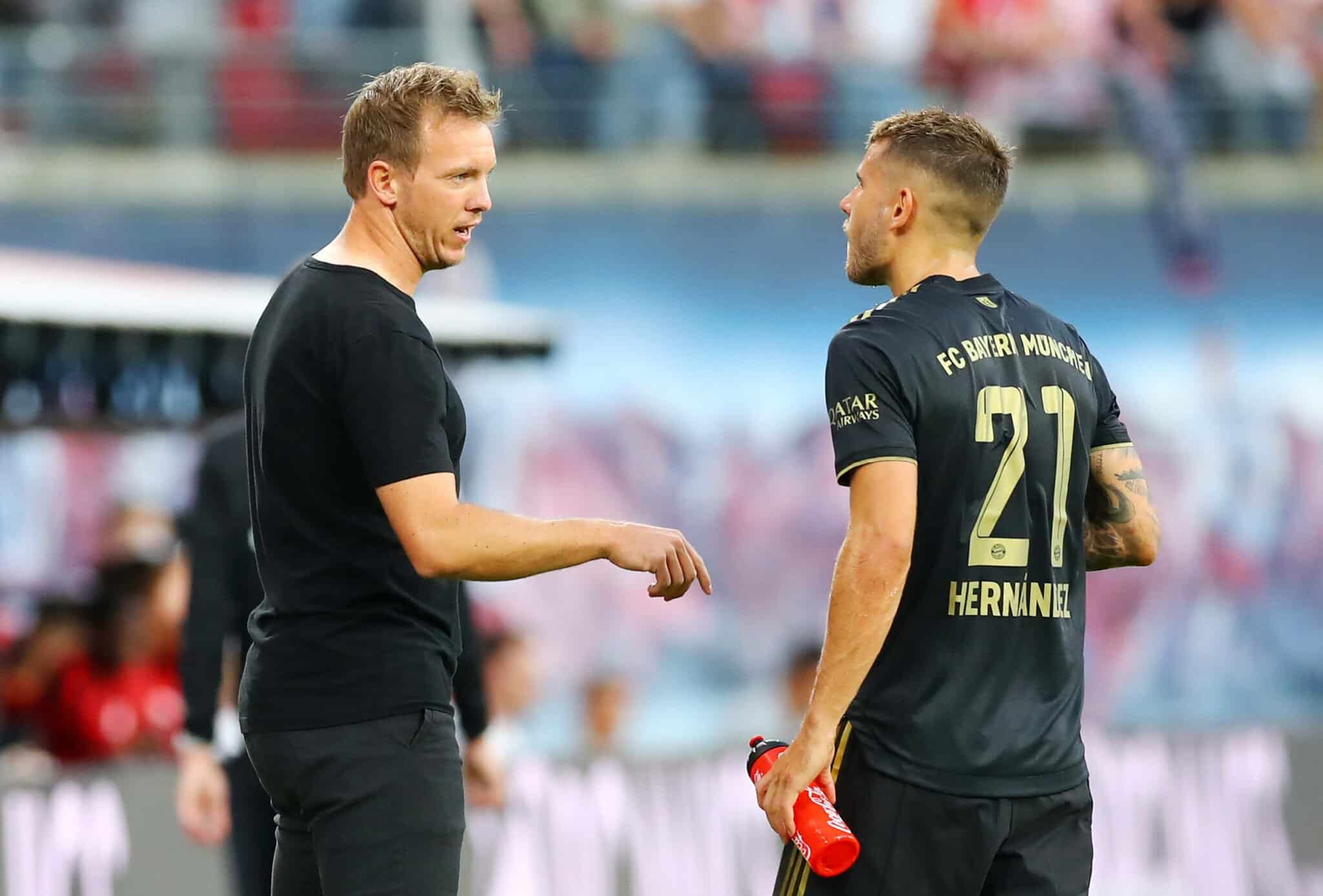Lucas Hernandez und Julian Nagelsmann