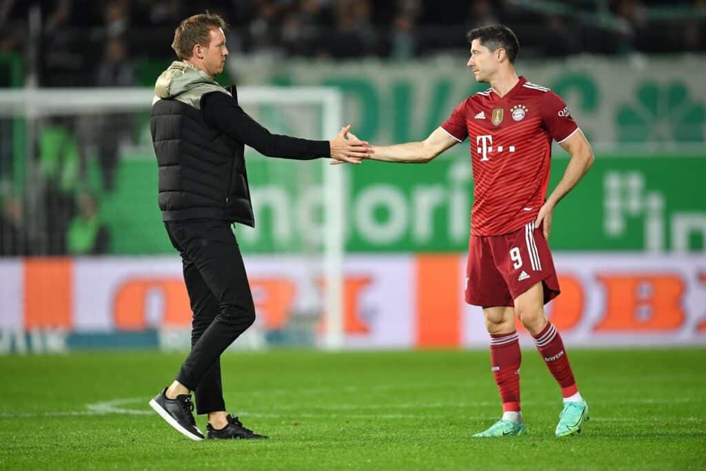 Julian Nagelsmann und Robert Lewandowski