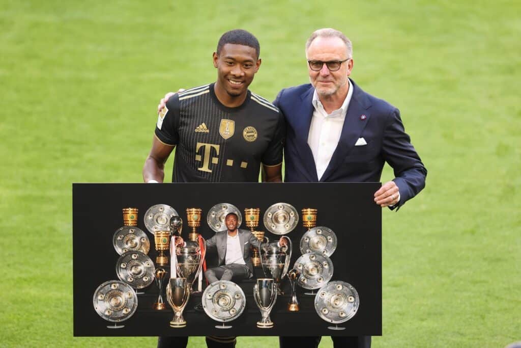 David Alaba und Karl-Heinz Rummenigge
