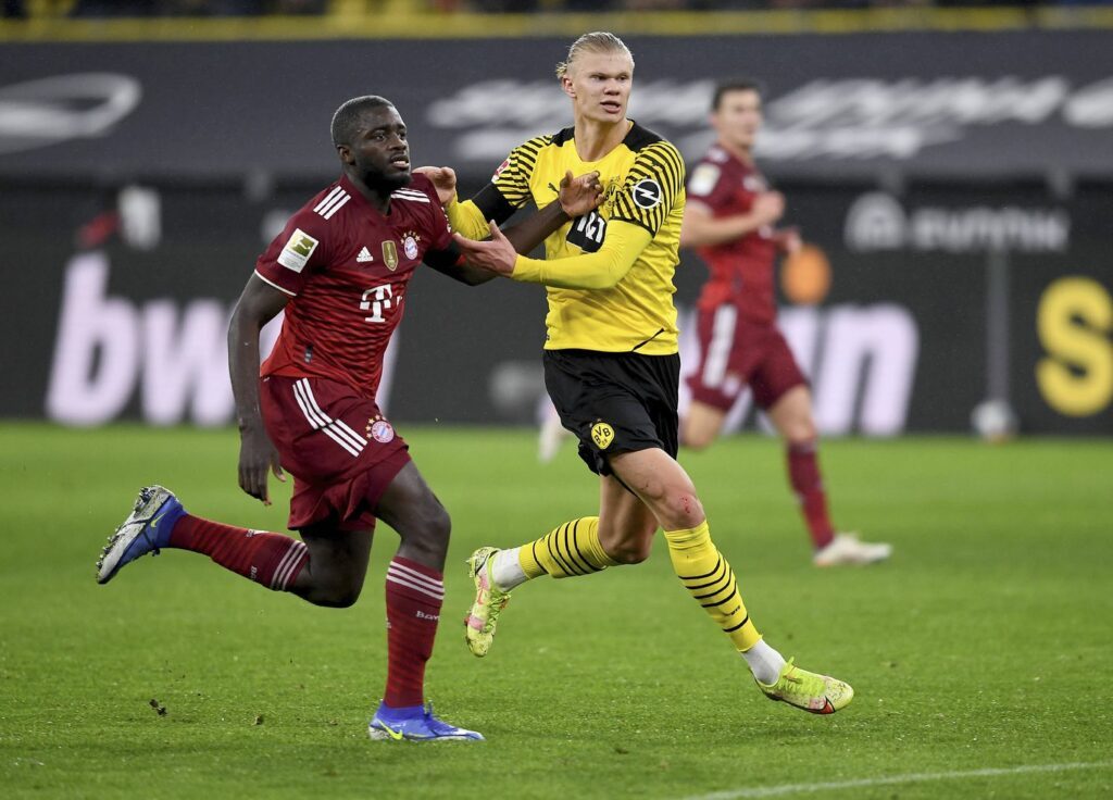 Dayot Upamecano und Erling Haaland